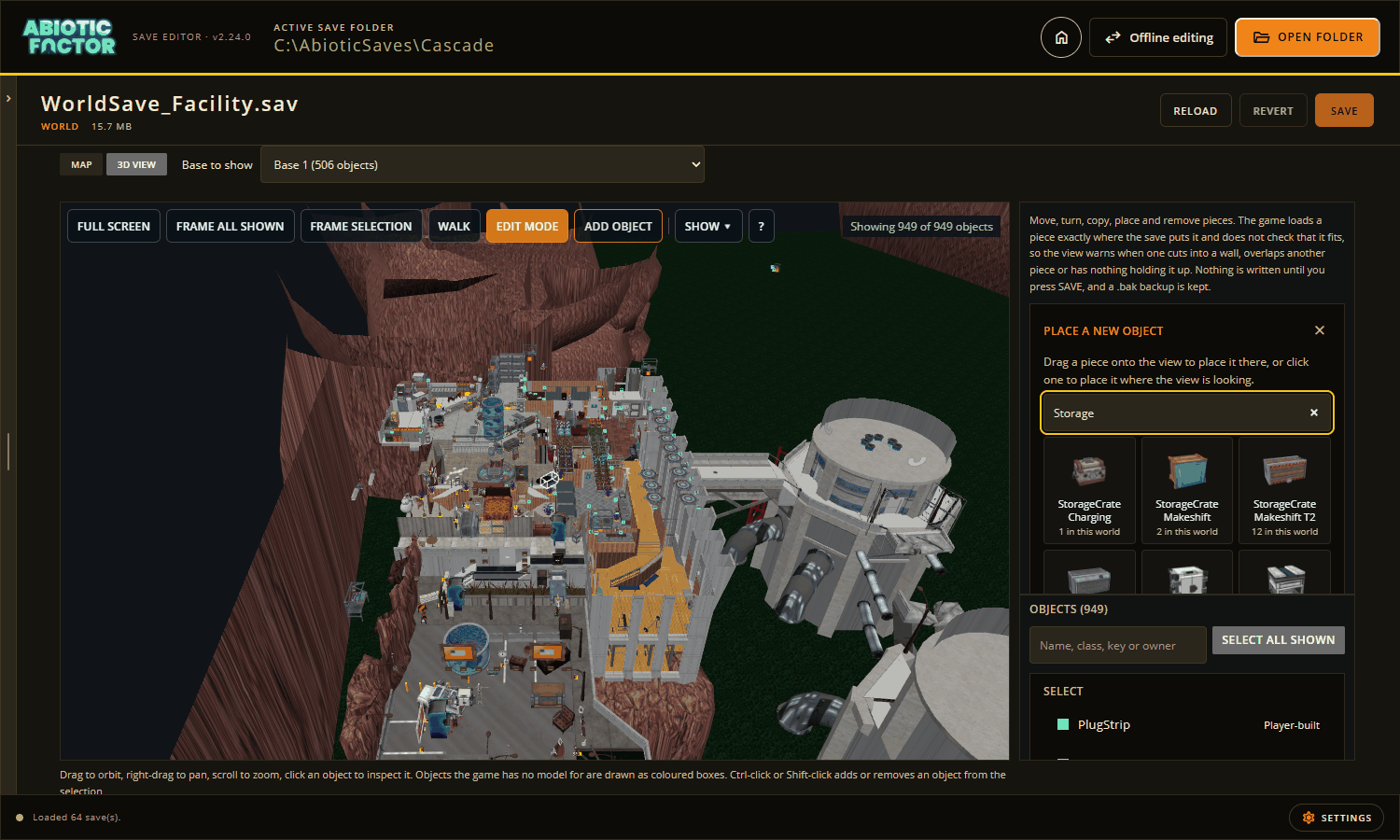 The Add object picture palette