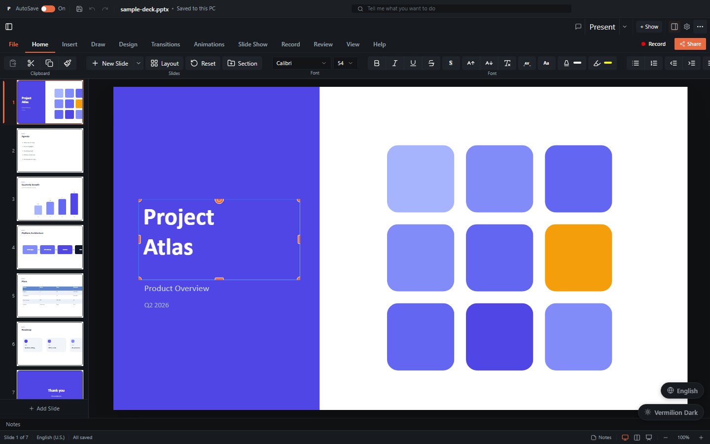 Inspector panel showing element properties